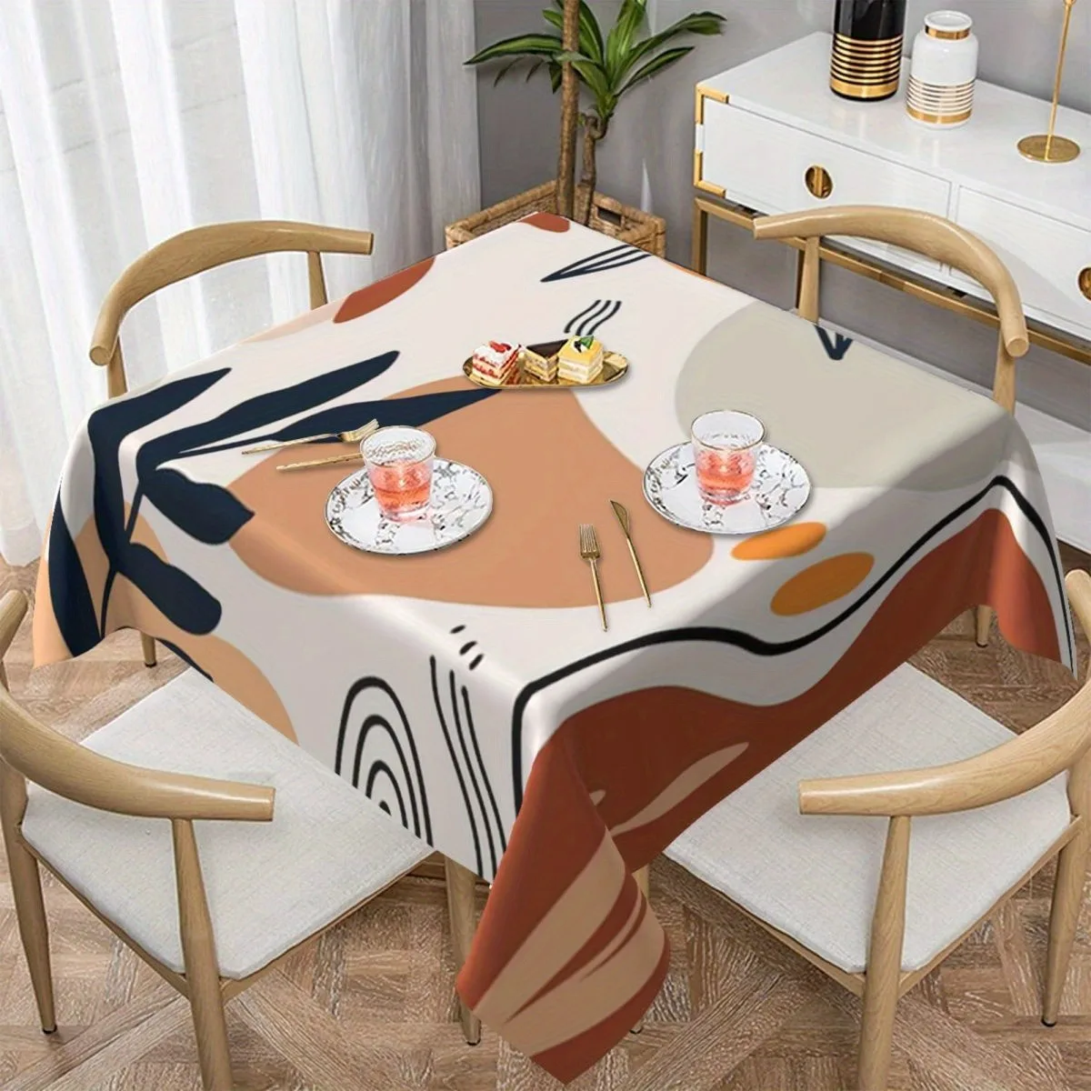 1pc Multi-sized Rectangular Tablecloth - Holiday Tablecloth Decoration - Home Kitchen - Restaurant Decorationzyc