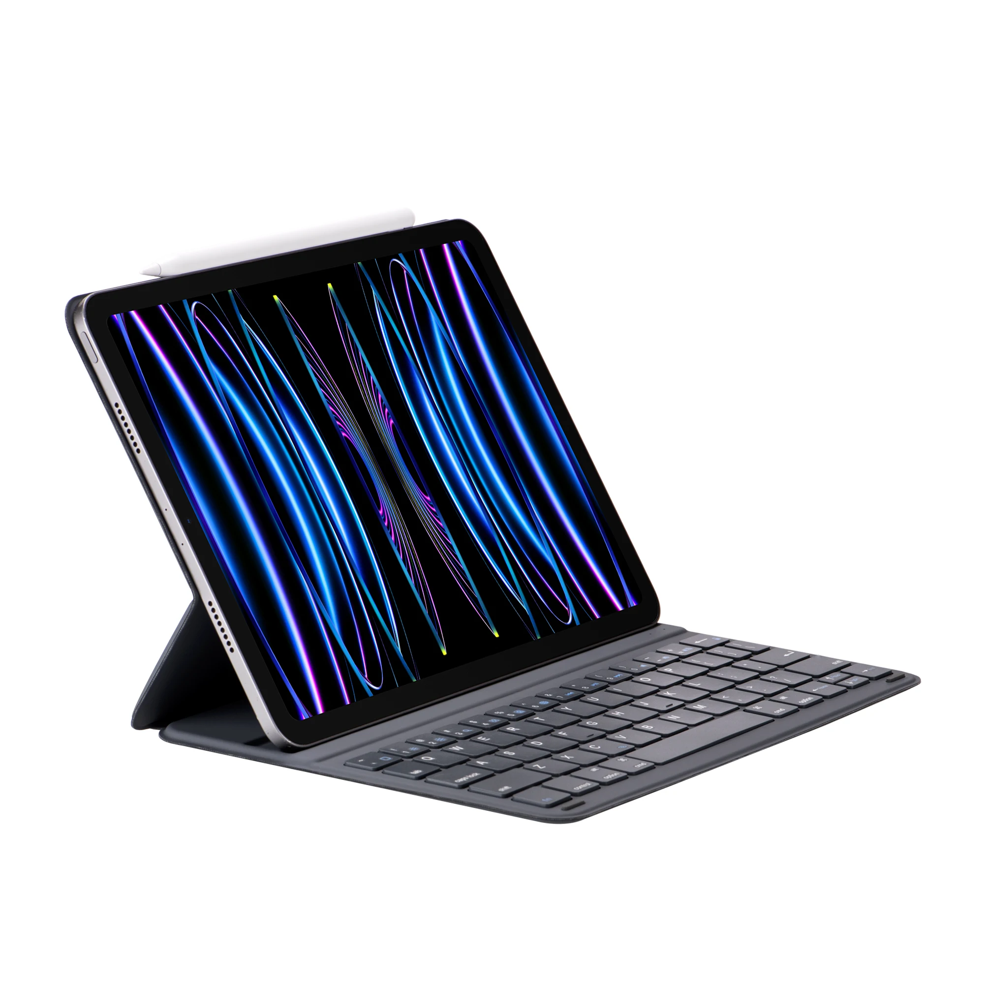 Imagem -03 - Folio Magnético Teclado sem Fio Capa de Couro para Ipad Air Air 10.9 Air 11 m2 Pro 11 1a 2a 3a 4a Geração