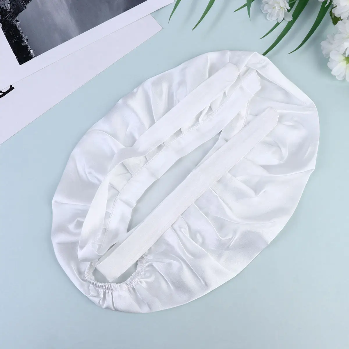 

Шелковая шапочка для сна премиум-класса (1 шт.) для женщин: комфортная, дышащая, для защиты волос, регулируемая, для сна, макияжа и ухода за лицом