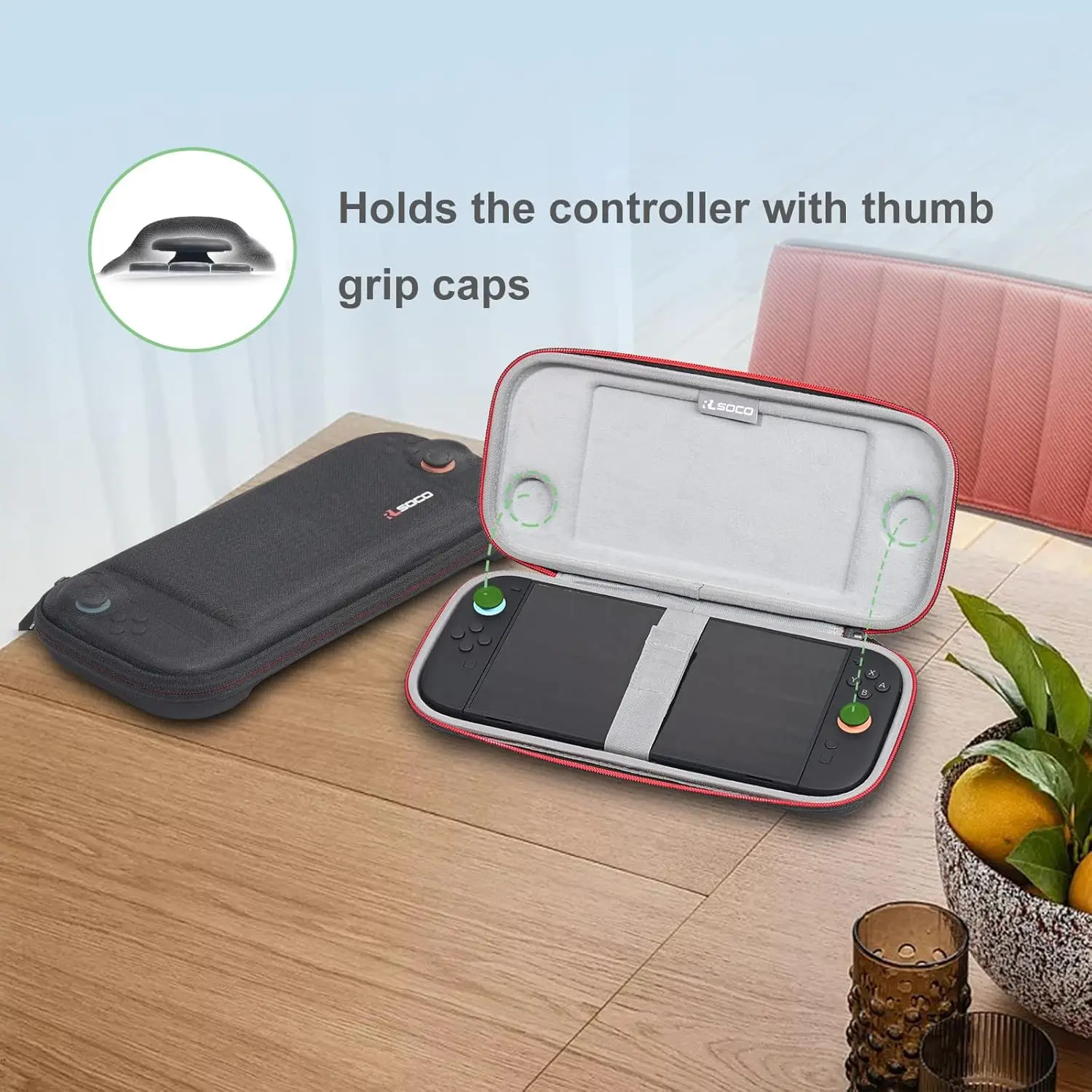 RLSOCO Nintendo Switch 2 Compact Case, Portable Case for Nintendo Switch 2 (2025) Without Card Slot