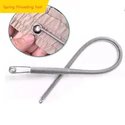 Bendable Cord Threading Spring Cord Threading Tool Eyelet Threader Clothes Elastic Lace Threading Spring