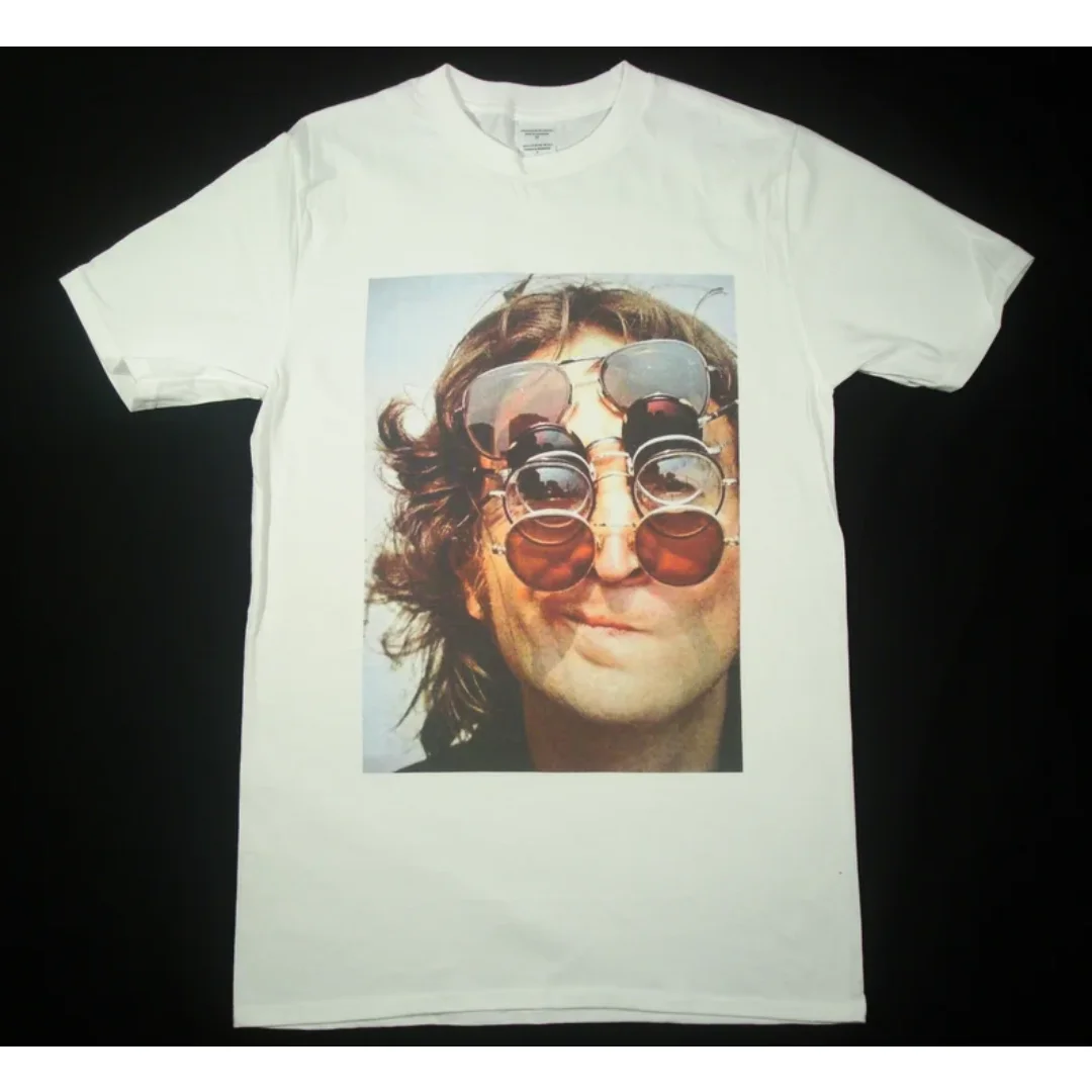 Camiseta de la banda The Beatles John Lennon, camiseta gráfica Retro de banda de Rock, camiseta de verano de algodón puro para hombre, ropa, camiseta Y2k para mujer