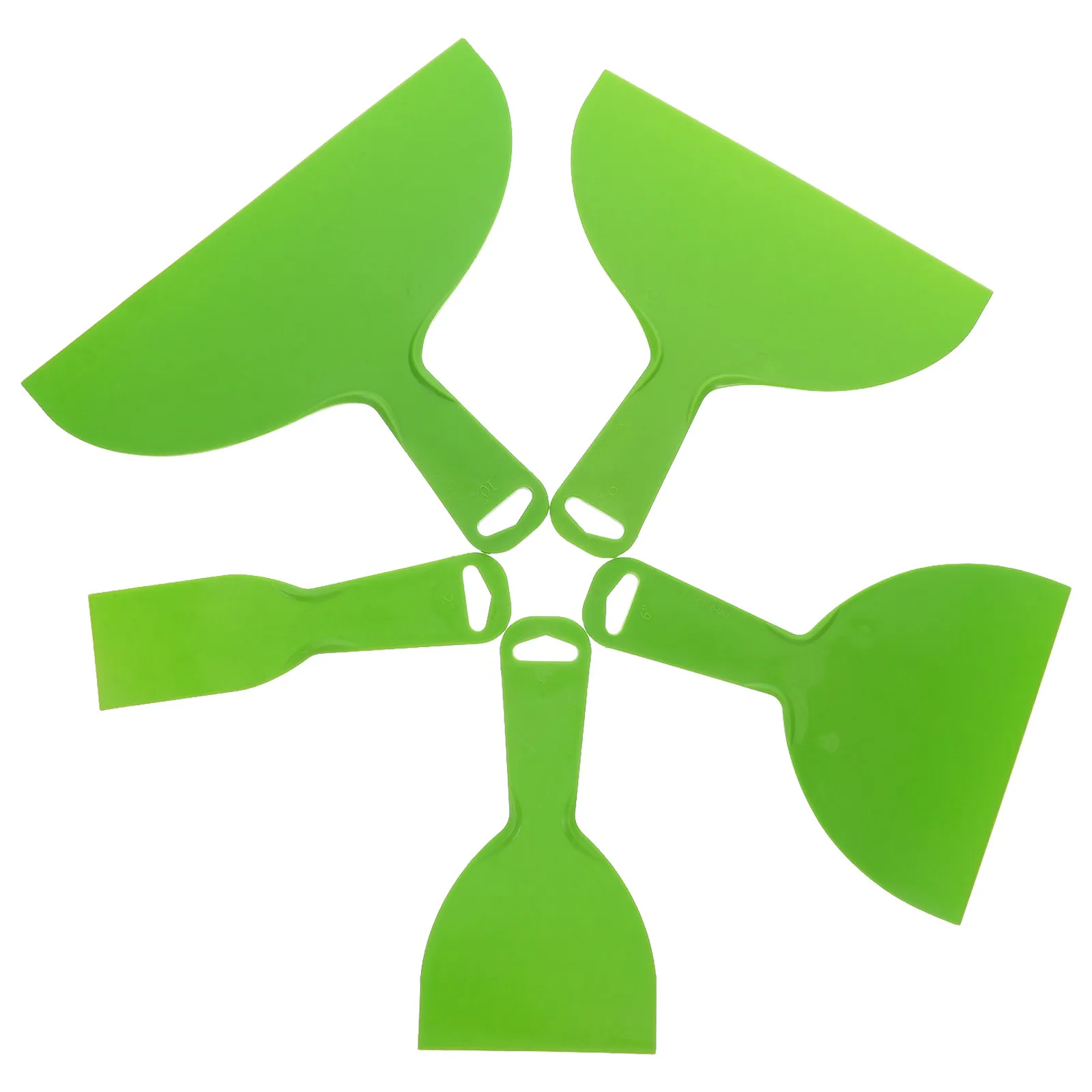 5Sets Flexible Plastic Putty Knives Set Wall Scraper Taping Drywall Spreading Painting Scraper Wallpaper Removal Tool