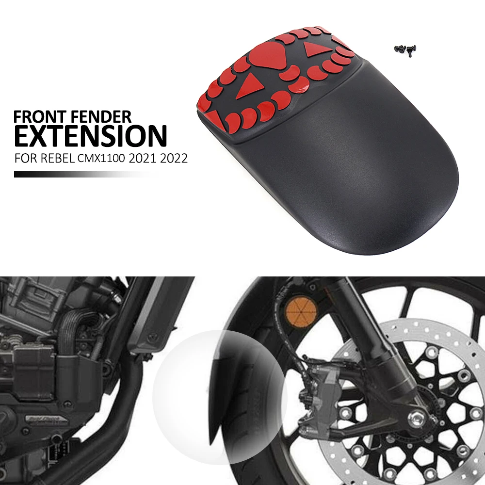 

New Motorcycle Accessories For HONDA REBEL CMX1100 CMX 1100 Front Mudguard Fender Rear Extender Protection Extension 2021 2022