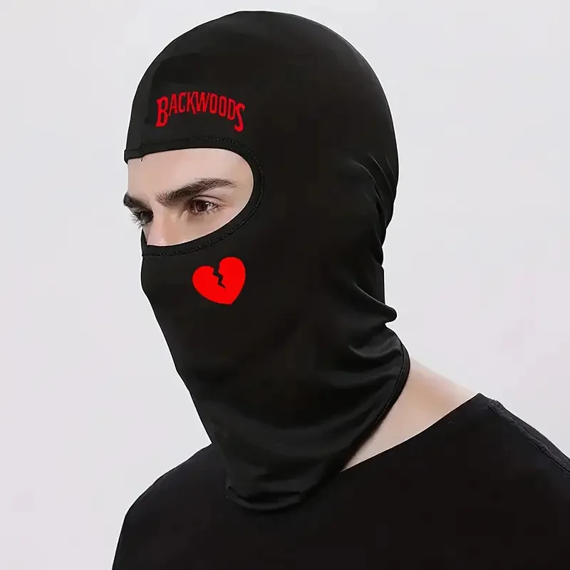 Backwoods Heartbreak Balaclava Hat Full Face Ski Mask with Single Hole Breathable Quick-Dry Outdoor for Motorcycle Riding