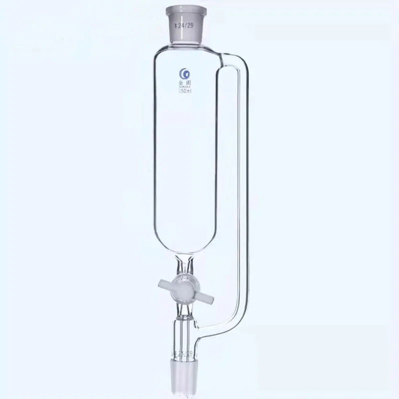 1pcs 25ml to1000ml Constant Pressure Separating Funnel PTFE Piston Constant Pressure Standard Mouth #24#29 Funnel