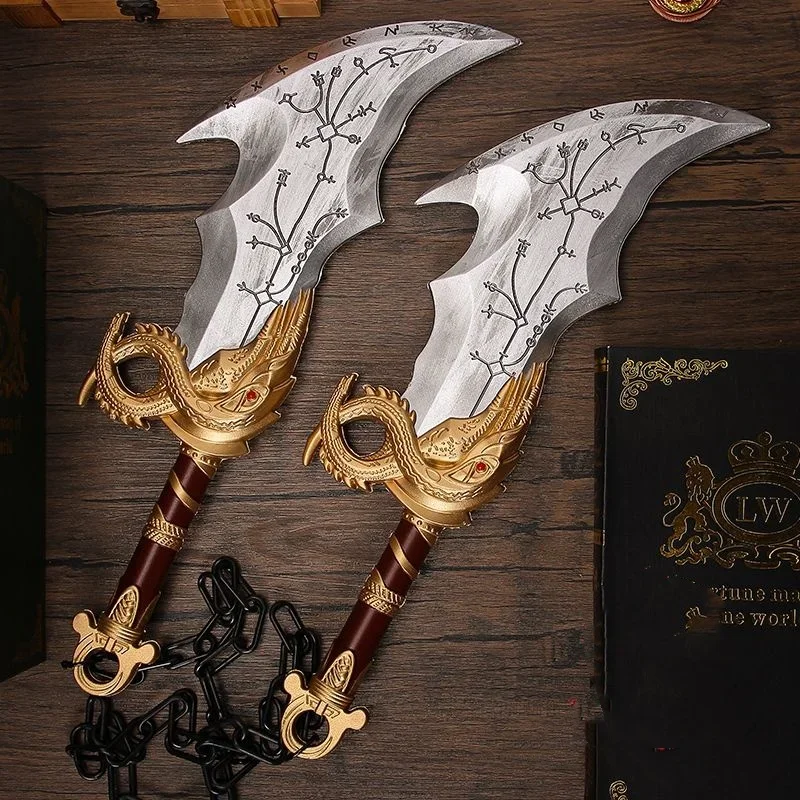 45cm God of War 4 Sword Kratos Cosplay Prop Weapon PU Athena Blade Chaos Sword Real Ghost Leviathan AXE Japanese Katana Toy Gift