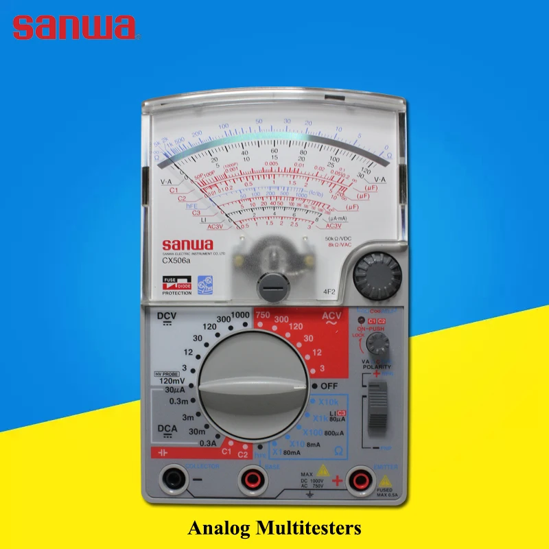 Japan sanwa CX506a Analog Multitesters;Capacitance measurement function with built-in transistor oscillator
