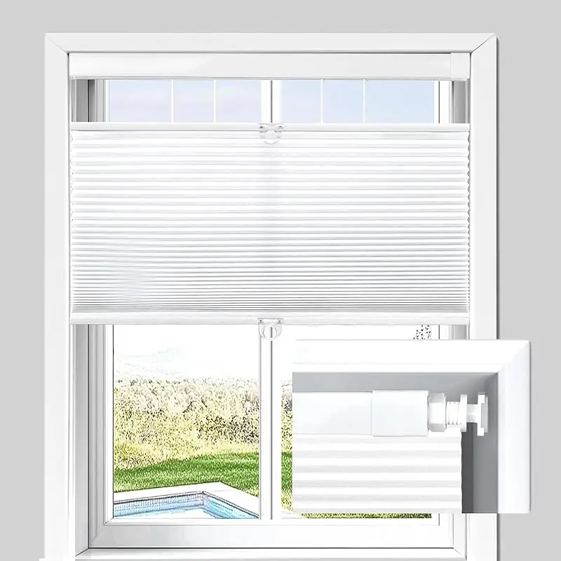 

2025 Customizable Blind Installation Without Drilling Holes Top Down And Bottom Up Manual Cellular Honeycomb Blinds For Windows