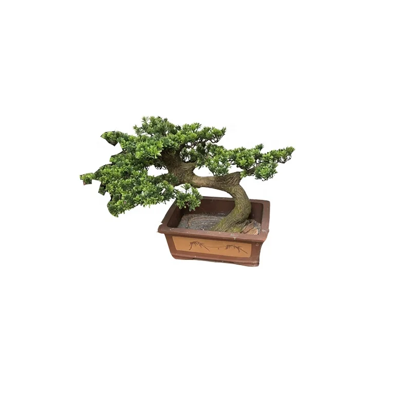 40cm Mini Indoor Green Pine Tree High Quality Artificial Bonsai Plant for Sale