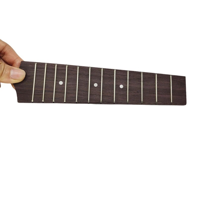 21 Inch Ukulele Fingerboard 12 Wire Frets Fretboard Ukulele DIY Parts Replacement