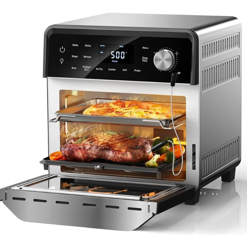 Nuwave TODD ENGLISH Pro-Smart Grill, Plug-In Grill, Oven & Air Fryer, 550°F Preheat