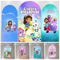 Pink Cartoon Cute Dollhouse Girl Baby Kids Gift Birthday Party Arch Backdrop Custom Kid Room Photography Poster Decor Background