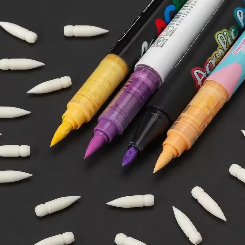 Replacement Cores for Acrylic Paint GuangNa Markers Soft Brush Painting DIY Tips for Kids Painting School Supplies Stationery