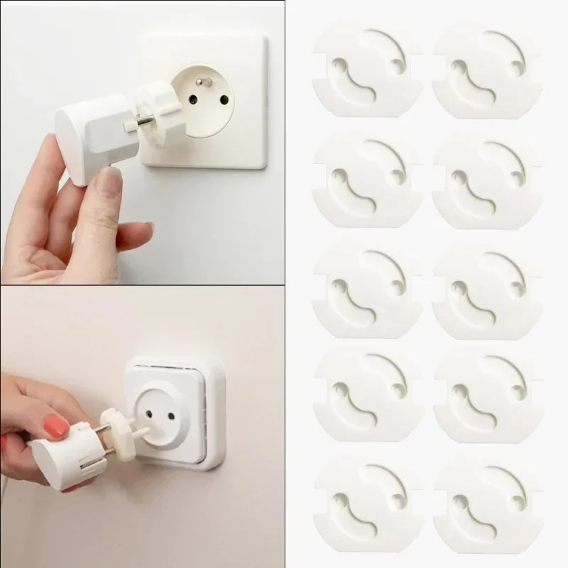 

10 PCS Kid Power Socket Guard EU Baby Safety Electrical Outler Cover Anti Electric Shock Rotate Socket Protection Plug Protector