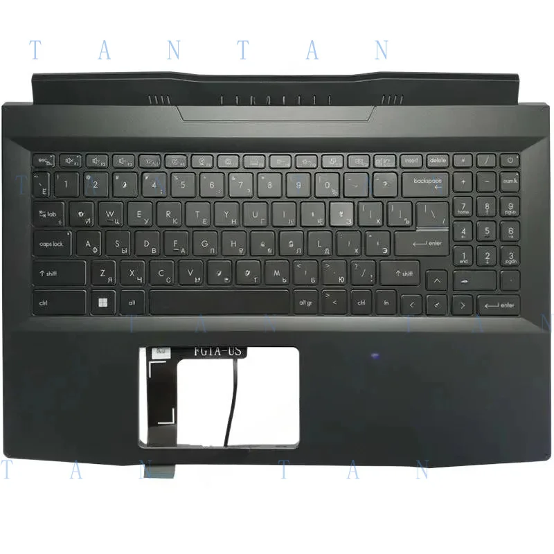 ใหม่BacklitRussian/US/SpanishKeyboardForMSIPulseGL66GF66MS-1581MS- 158211   SC11UE11UD12UGWithPalmrestUpperCover T-T