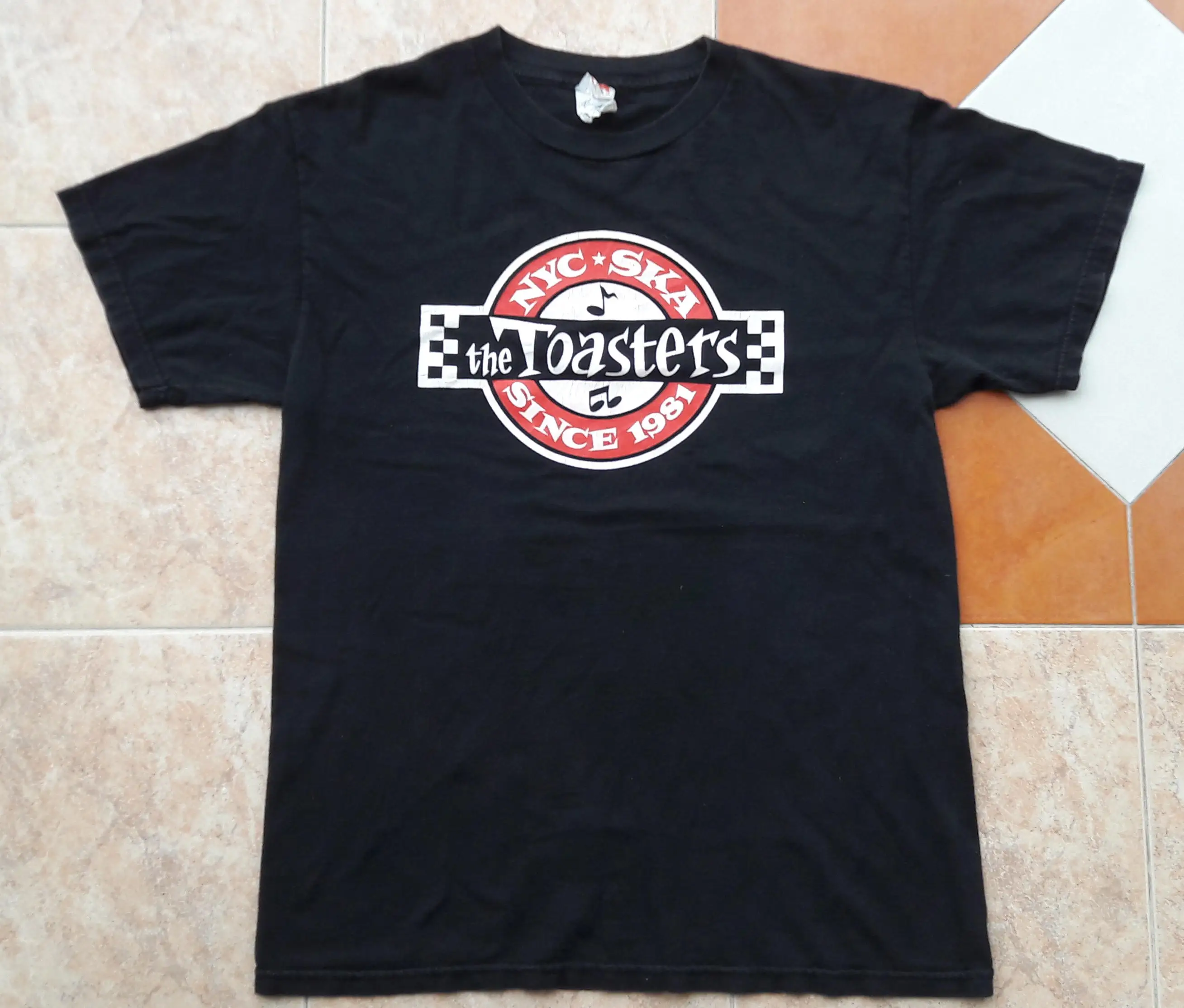 

THE TOASTERS late 90's Vtg Black T shirt Nyc Ska Reggae Rocksteady Blue Beat Original