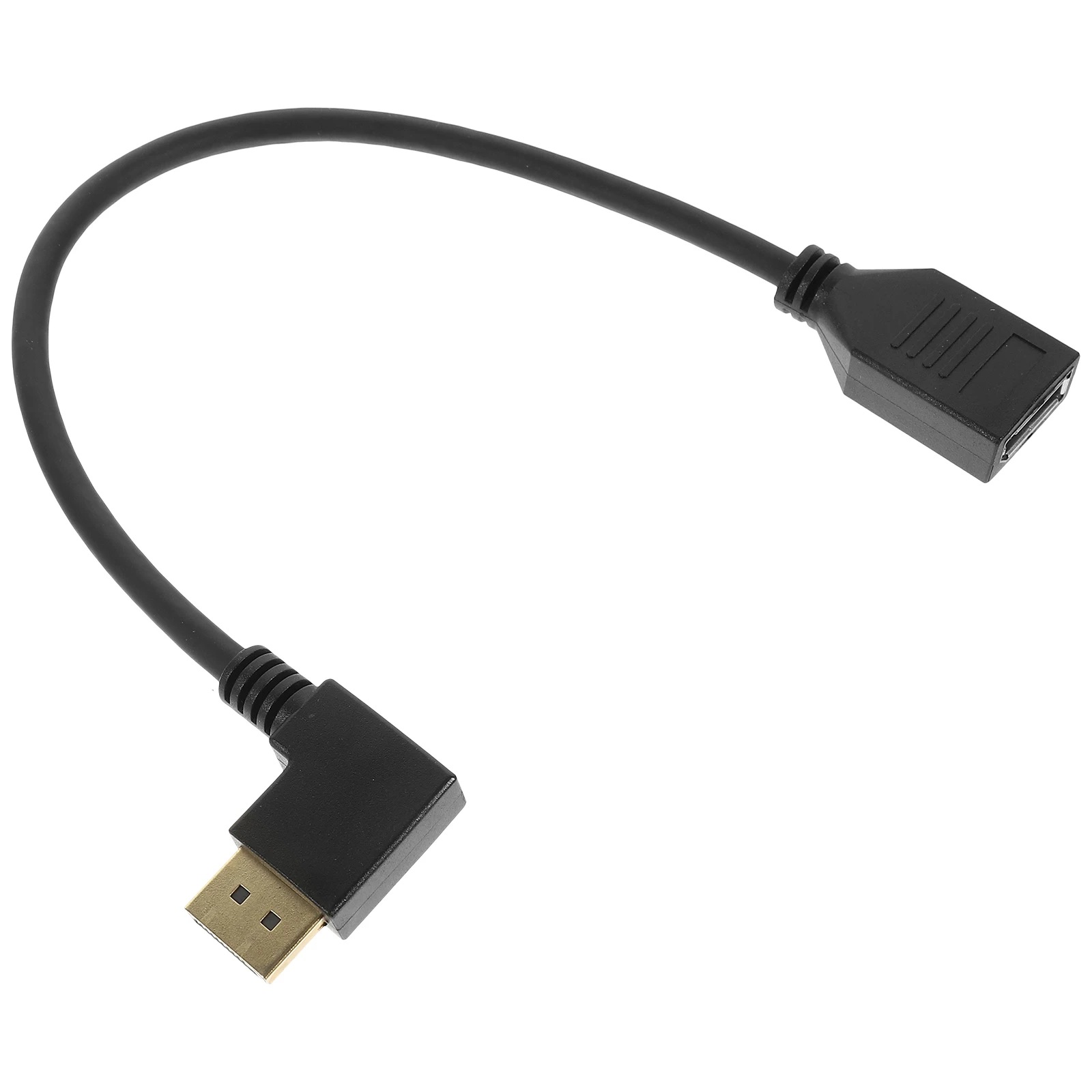 Cabo de extensão Displayport para computador de vídeo, adaptador macho para fêmea, tela LCD