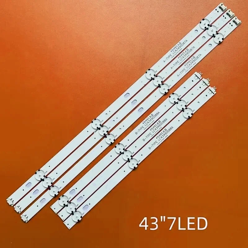Tira de retroiluminación 7LED para 43LJ5500 43LJ5550 43LJ551C 43LK5700 43LK5750 43LK571C 43lj5500 43lj5550 43uj6300 43lj551c