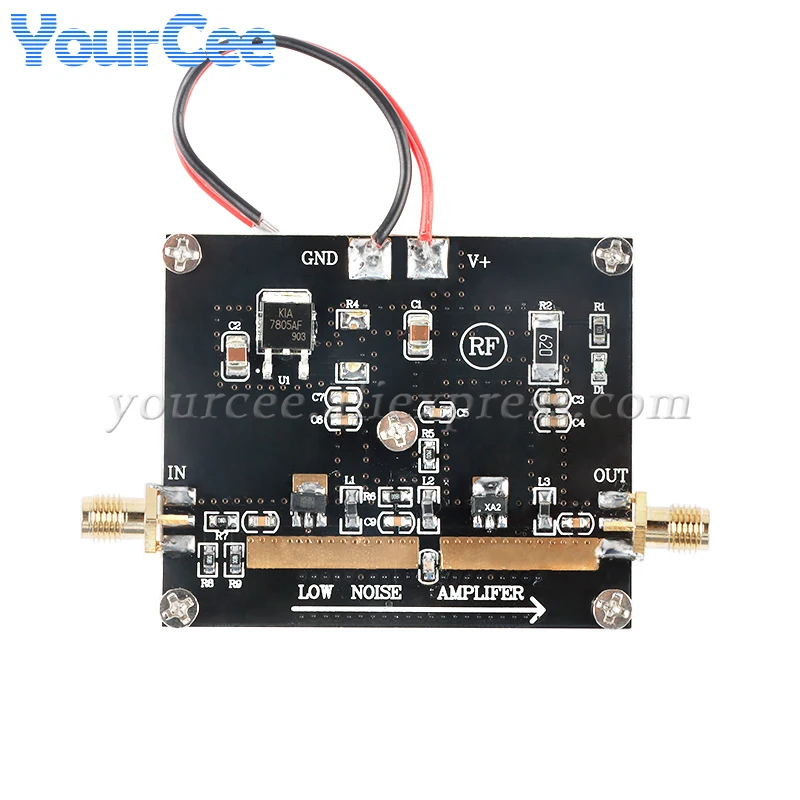 10M-1GHz 40dB Gain Medium Power RF Amplifier Board Module 1W Radio Low Noise Broadband