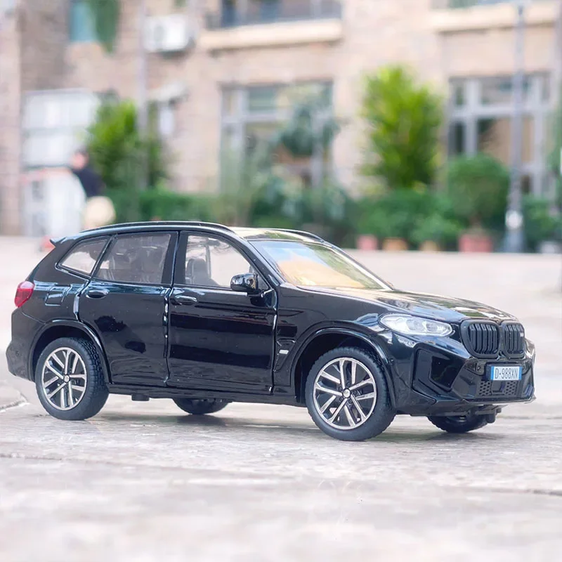 

1:32 X3 X3M SUV Alloy Car Model Diecasts Metal Toy Vehicles Car Model High Simulation Sound Light Collection Childrens Gifts