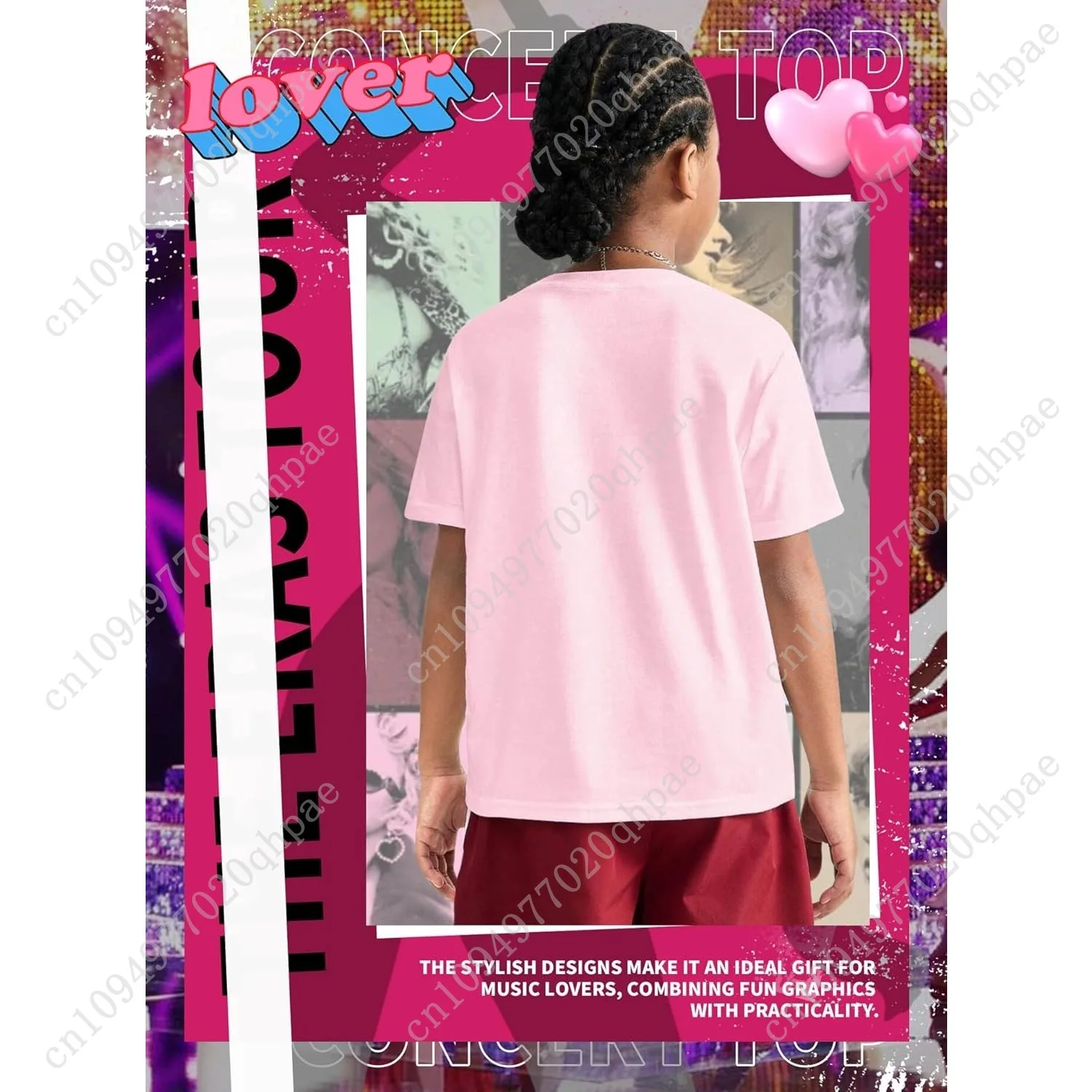 تي شيرت Girl Country Music - قمصان عيد ميلاد برسومات حروف المغني للأطفال، هدايا لمحبي أغنية جولة الحفلات الموسيقية