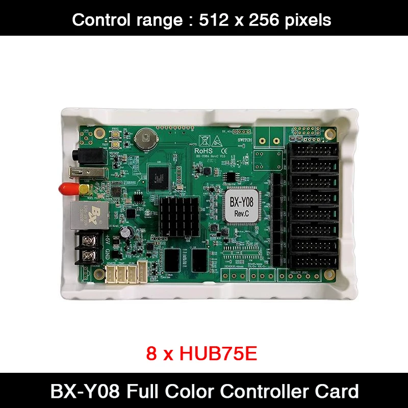 

Onbon BX-Y08 Asynchronous Full Color LED Display Screen Media Player Supports 8*HUB75E 512*256Pixels