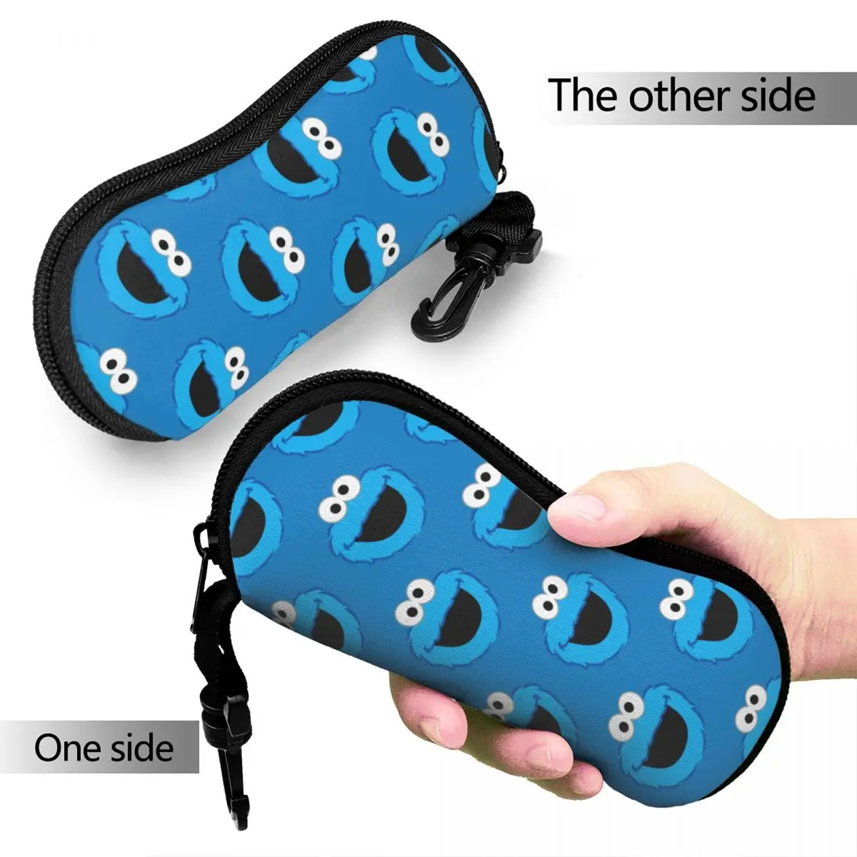 Smiling Cookies Monsters Glasses Case Unisex Fashion Glasses Storage Box Charming Eyeglasses Box