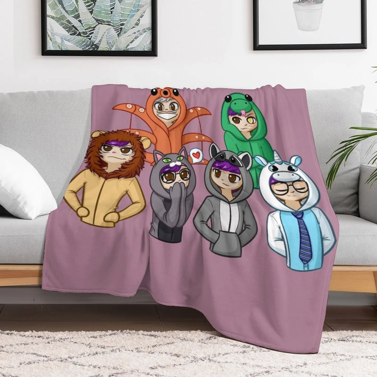 Sanders Sides Onesies - All Sides Throw Blanket Sofa Throw warm for winter for sofa Blankets