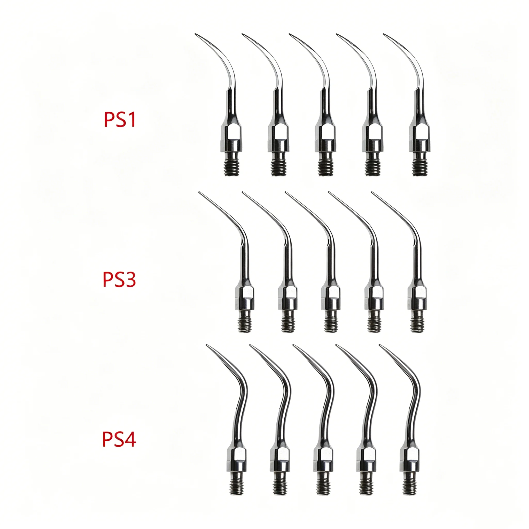 5pcs Dental Ultrasonic Scaler Scaling Perio Tips Fit SIRONA PS1 PS3 PS4