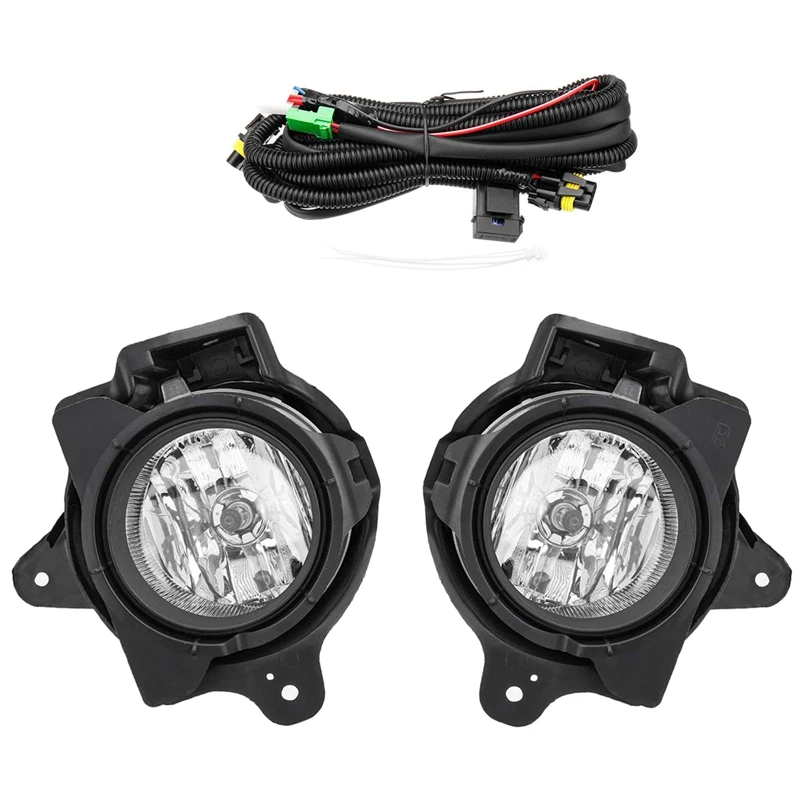 Car Fog Light Lamp Kit With Harness Relay Bulb Switch Styling For Toyota Hilux VIGO MK7 2012 2013 2014 2015 2016