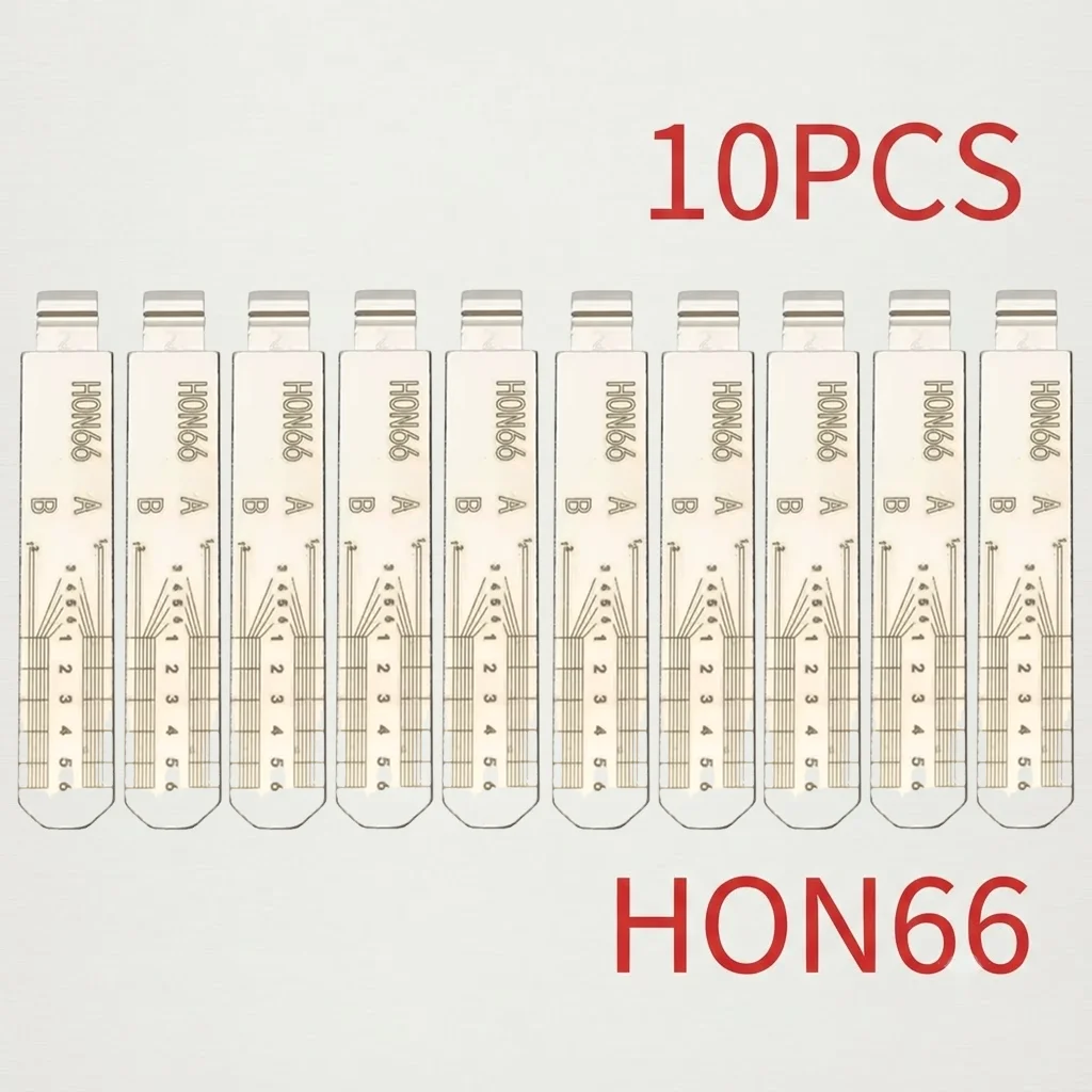 10PCS/Lot HON66 Engraved Line Key Blade For Honda Scale Shearing Teeth Cutting Key Blank 2 IN 1 (No 25)