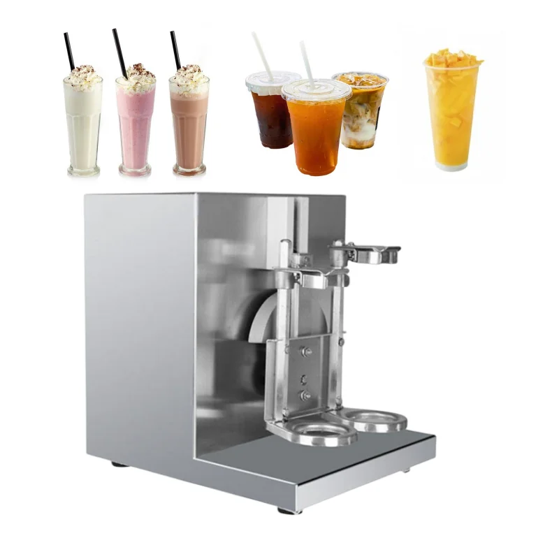 Más Vendidos 110V 220V taza doble té de burbujas jugo de fruta cafetería máquina agitadora con temporizador cóctel Boba coctelera de té de la leche