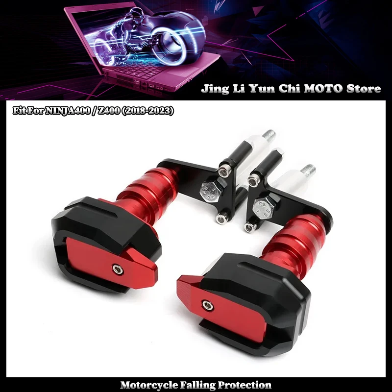 

Fit For KAWASAKI Ninja400 NINJA400 Z400 2018-2023 Motorcycle Falling Protection Frame Slider Fairing Guard Crash Pad Protector