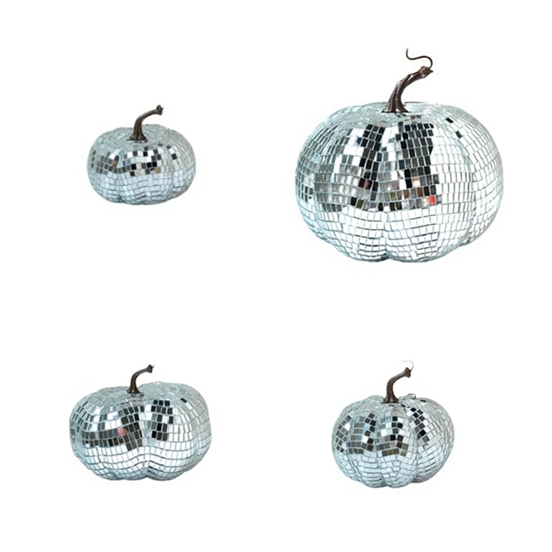 

DISCO-Mirror Ball For Bar And Wedding, Ornaments, Pumpkin,Pumpkin Disco Ball Halloween Home Decor-FUNN