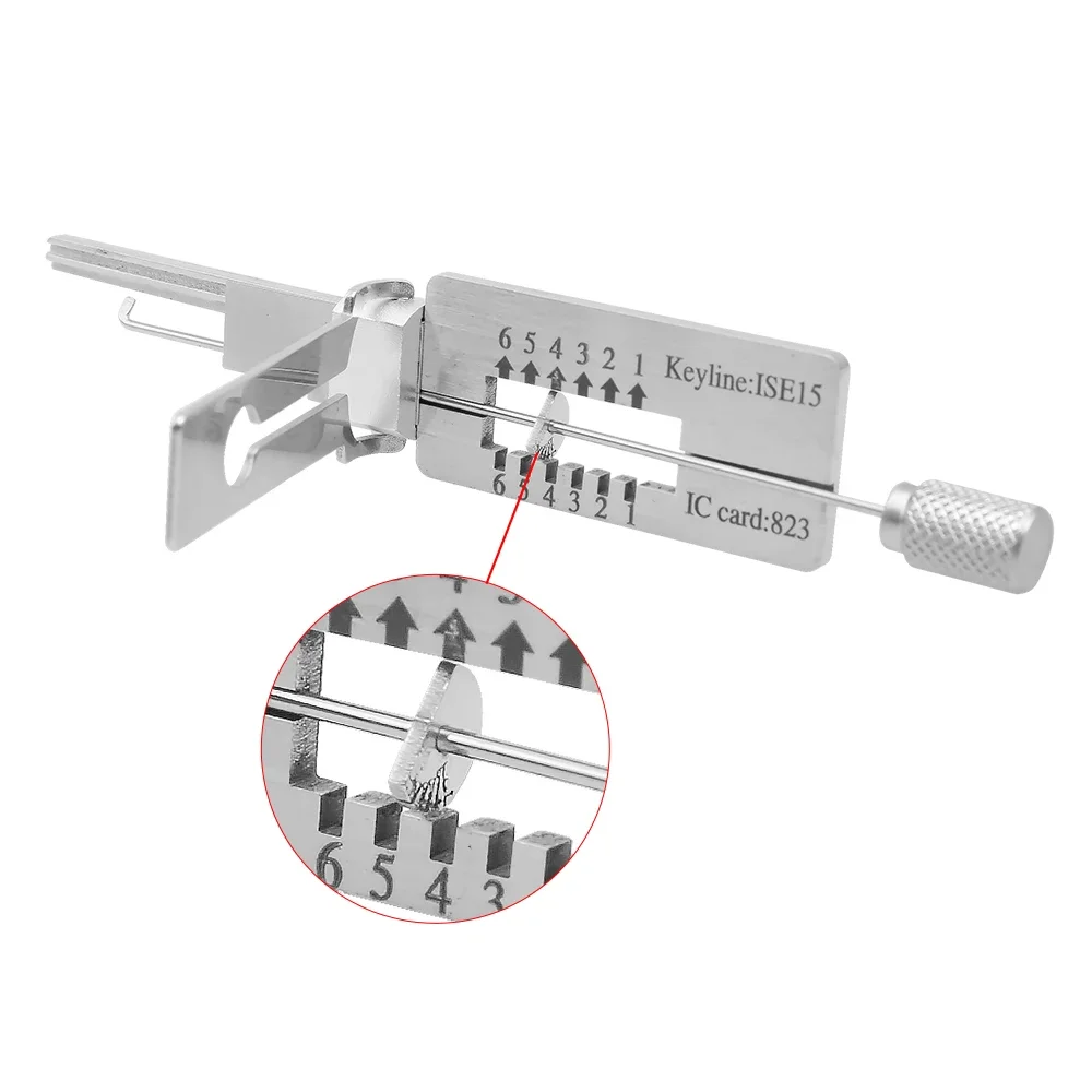 2024 Iseo R6 SS304 Civilian lishi 2in1 electric bump key lock picking tools car locksmith tools Locksmith tool set