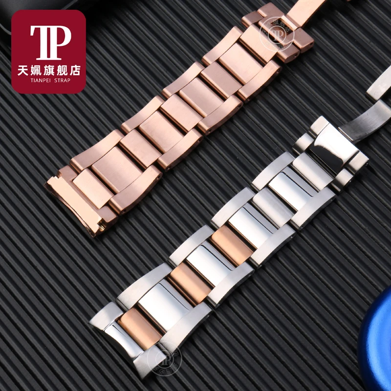 For  Calibre de Cartier W7100015 Metal Watch Bracelets Men High Quality Stainless Steel 23mm Watchbands Fashion Watch Strap