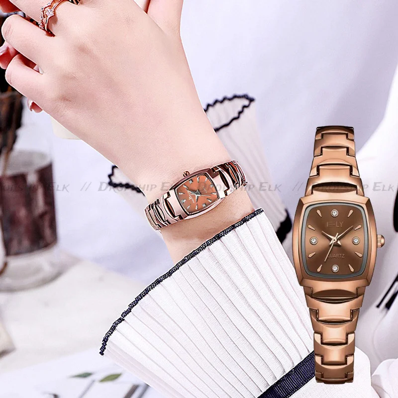 

Новые часы со стальным ремешком, простые темпераментные женские часы из сплава, модные кварцевые женские деловые наручные часы