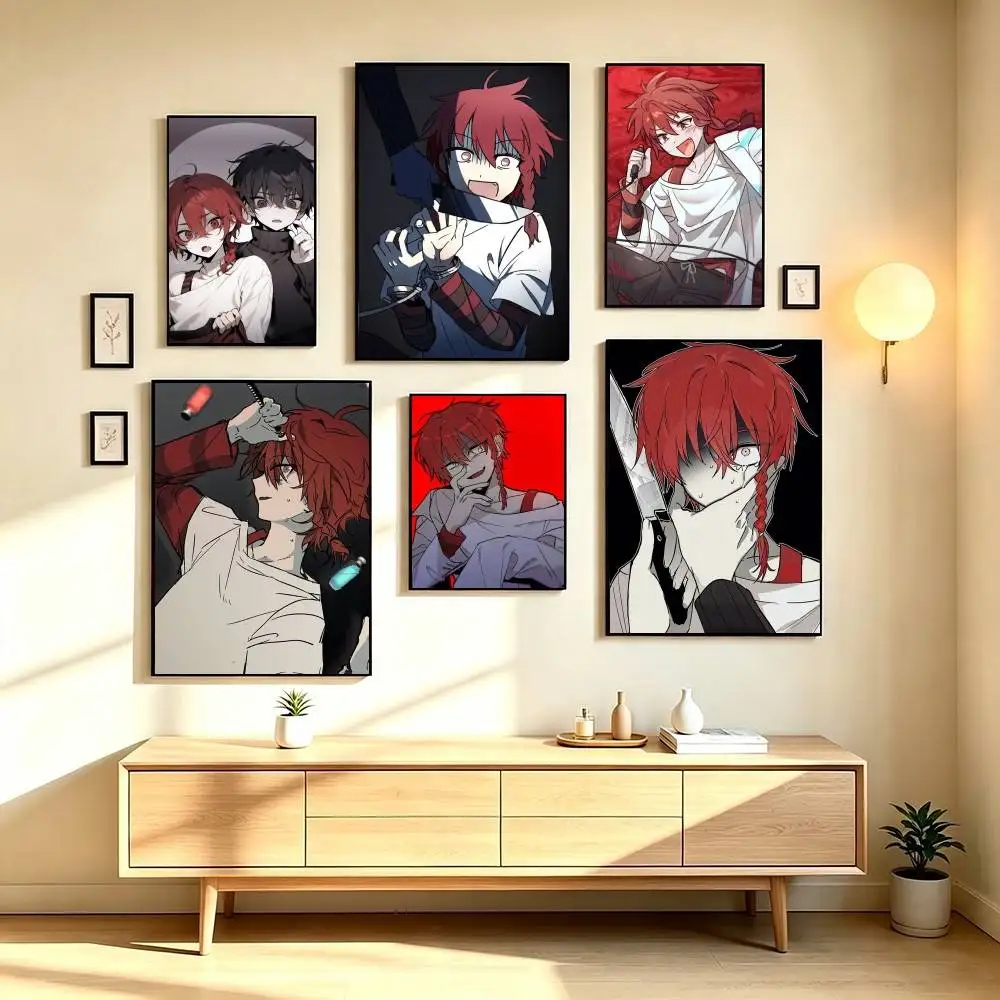 Z-ZENO Remake Aki Maeno Poster Waterproof Wall Art Sticker For Bar Living Room Vintage Decor High Quality Print Gift