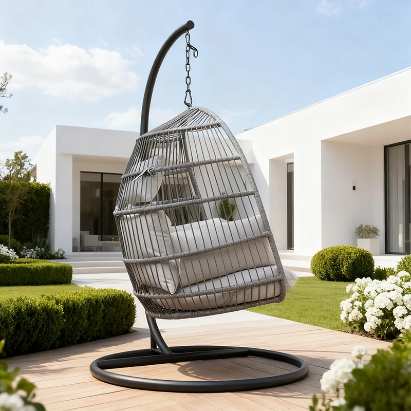 Outdoor Courtyard Hanging Basket Chair Rope Weaving Indoor Balcony Terrace Swing Hanging Chair Cradle