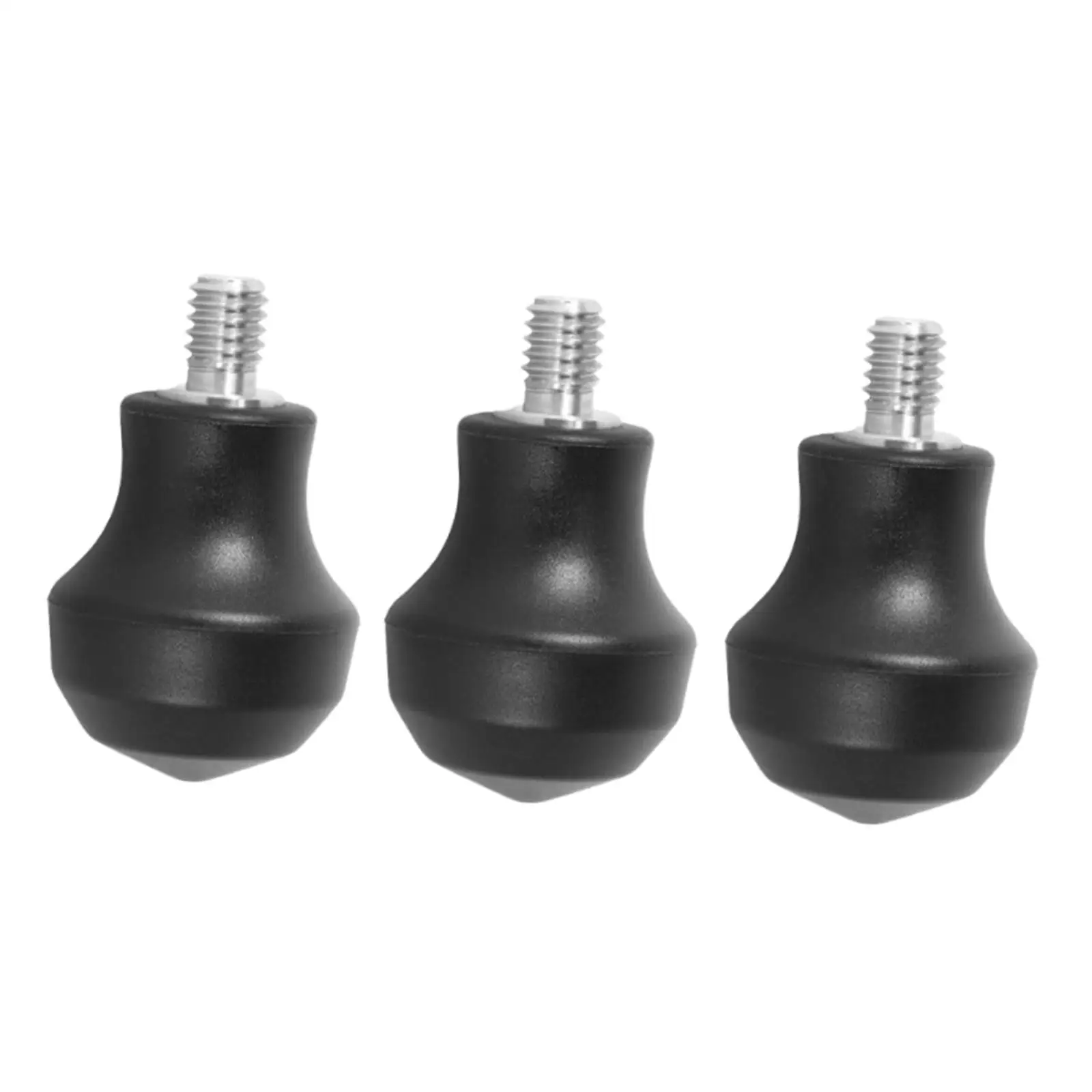 

3x Silicone Tripod Feet Pad Portable Compact Anti Skid Tripod Spike Feet 3/8" Thread for Observation Wedding Vlog Outdoor Hiking