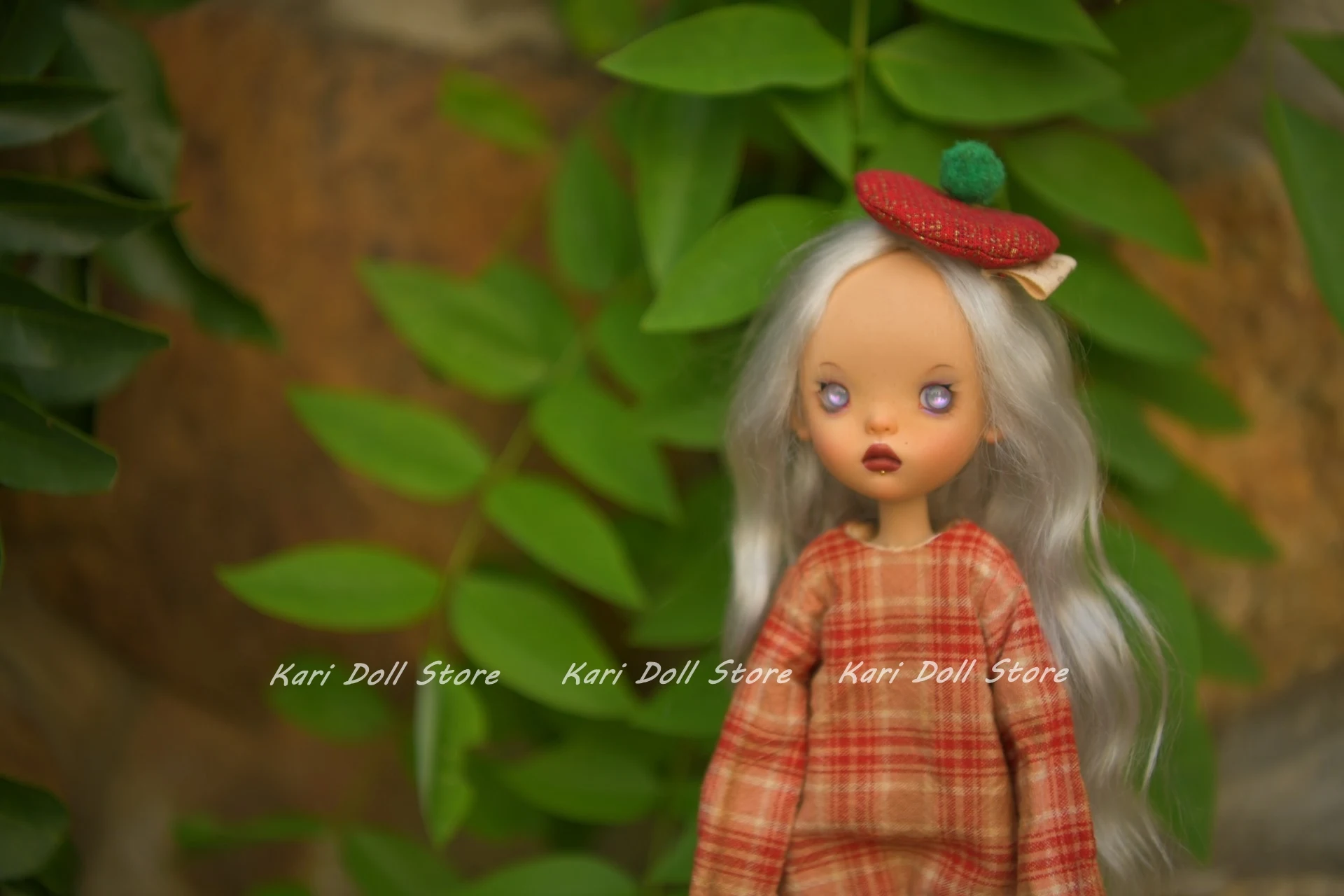 

Kari Doll Одежда и юбки платье Рождественский окрашенный клетчатый комбинезон с шарфом для куклы Landazz Landoudou