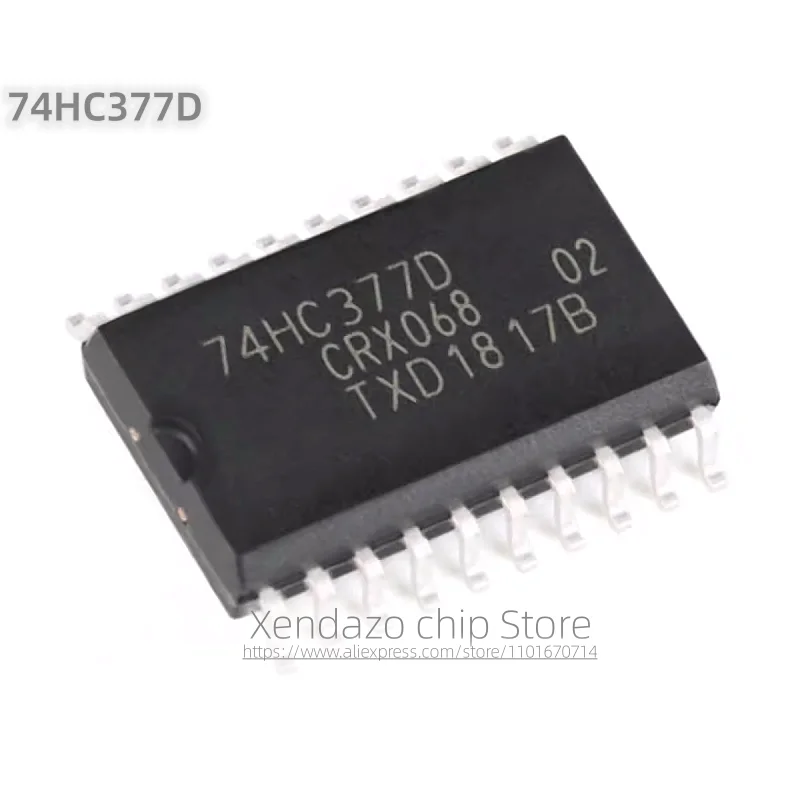 10pcs/lot 74HC377D SOP-20 package Original genuine Data enabled eight channel D-type positive edge trigger chip