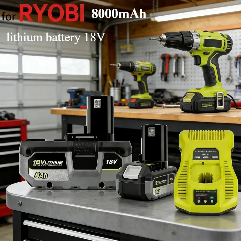 

Для качественной высокопроизводительной литиевой батареи RYOBI 18 В, подходит для всех инструментов P104, P107 P108 P109 RB18L20, новинка