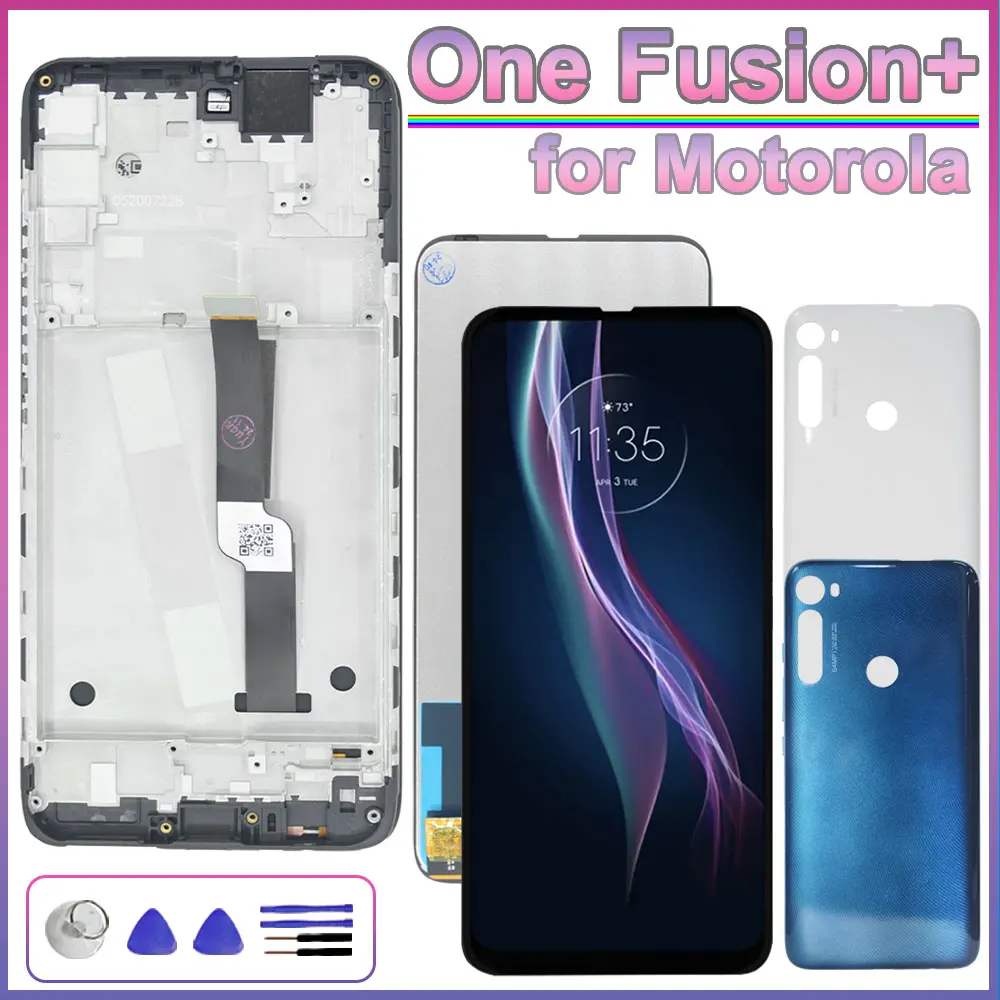 Tested LCD for Motorola Moto One Fusion Plus XT2067 LCD Display Touch Screen Digitizer Replacement for Moto One Fusion Plus LCD