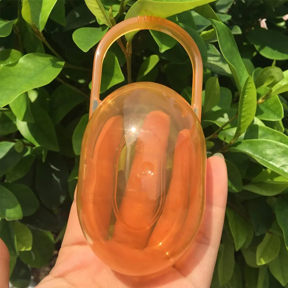 Ovale vorm hangende tepelopslag Babyuitsteeksel Reisopslag Moeder- en opbergdoos Tepeldoos Fopspeendoos Fopspeendoosje