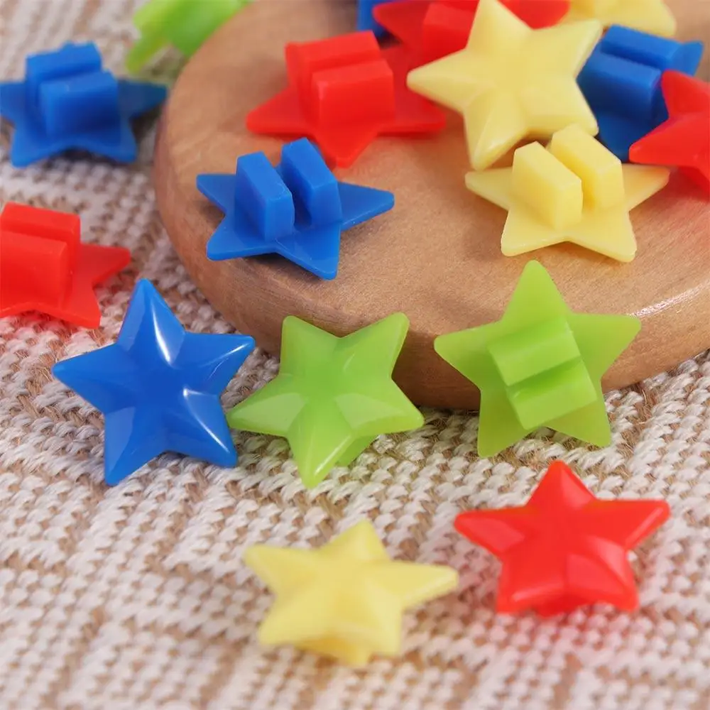 20PCS Colorful Spoke Beads Glow Star Bicycle Wheel Spoke Beads Plastic Mixed Color Wheel Stripe Colored Bead Children Gifts