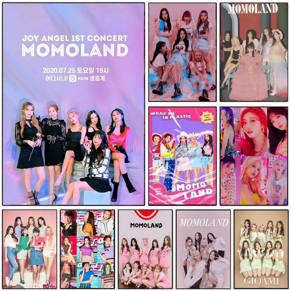 Idol Group M-MOMOLAND Poster Wall Art Print Decorative Mural Home Decor Gift Unframed