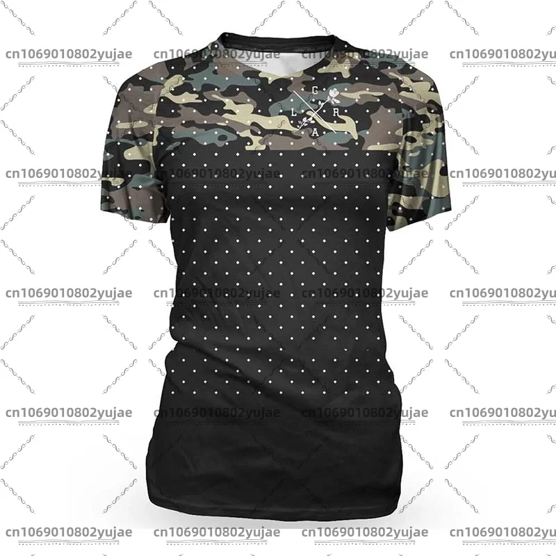 Women's Motocross Race Jersey, Summer Loose Rider Shirt, 3 Breathable, Quick Dry BMX Enduro Shirt image 2