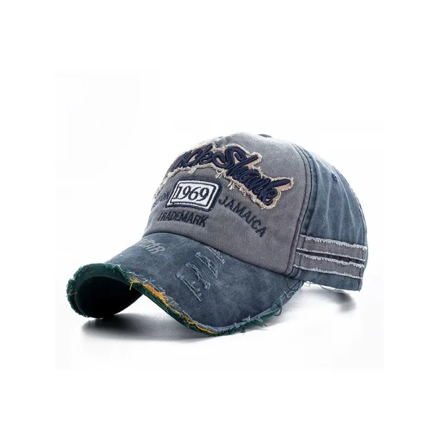 2023 High Quality Washed cowboy letters Cotton Cap For Men Women Adjustable Autdoor Sun protection hat Rock Shark Baseball Caps